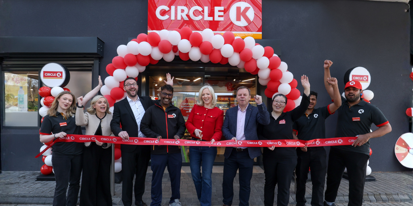 Circle K staff posing in front of the Kilternan Store
